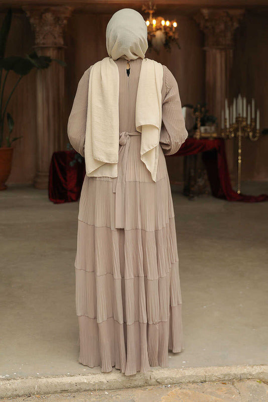 Modest Biscuit Ruffle Dress