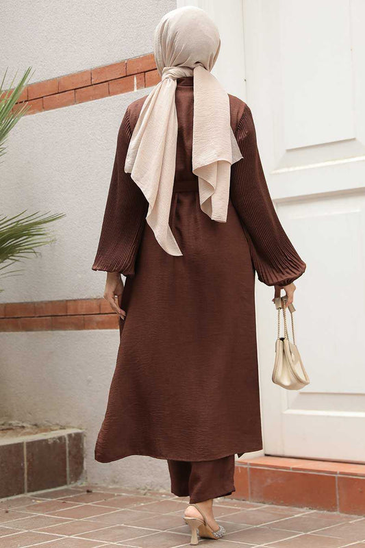 Modest Dark Brown Dual Suit