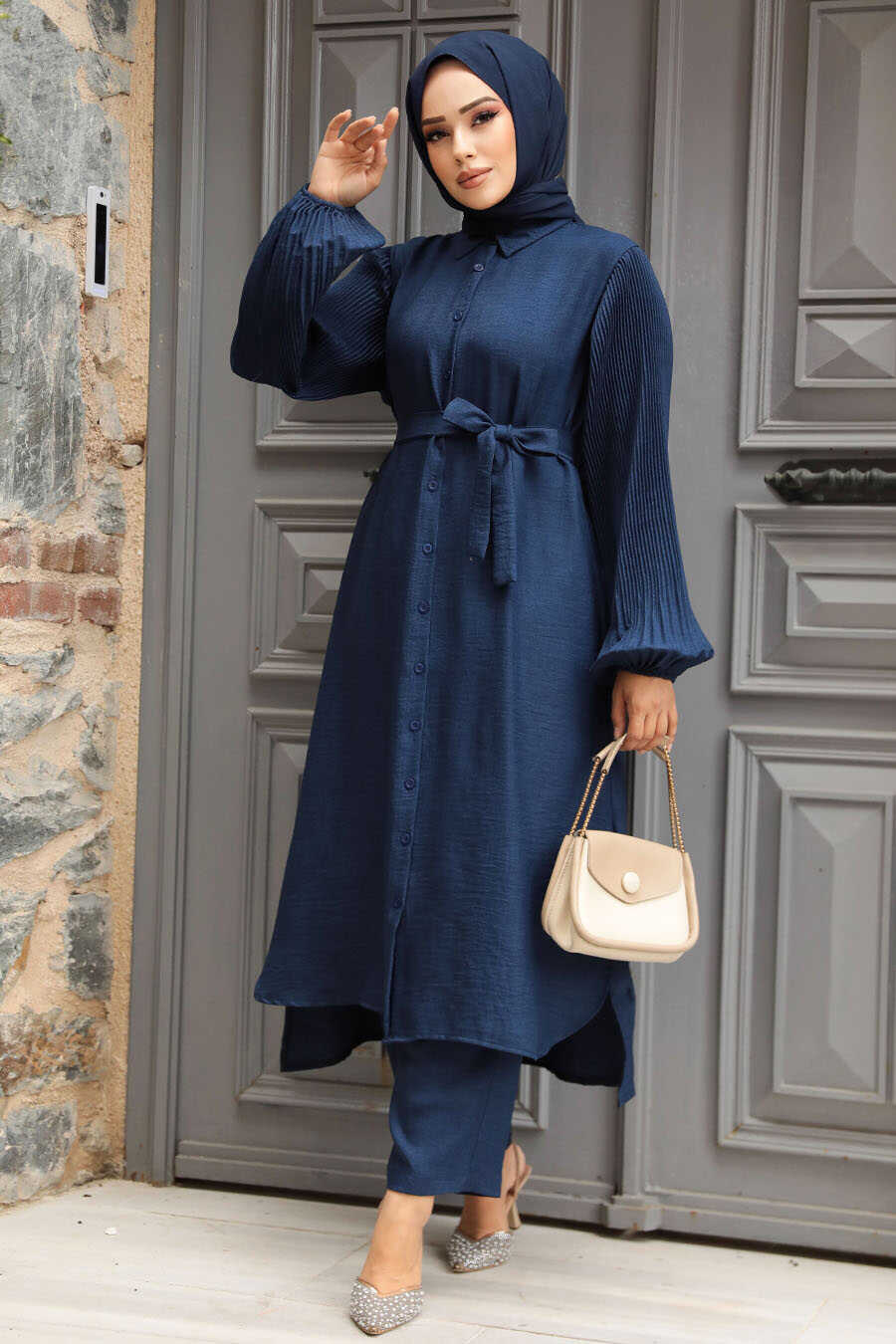 Modest Navy Blue Dual Suit 12581L