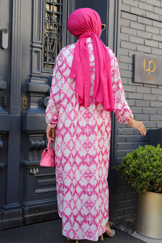 Pink Modest Long Top