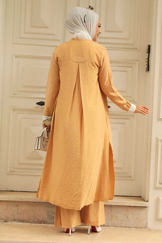 Biscuit Georgette Kimono Dress