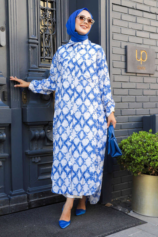 Blue Modest Top 10329M