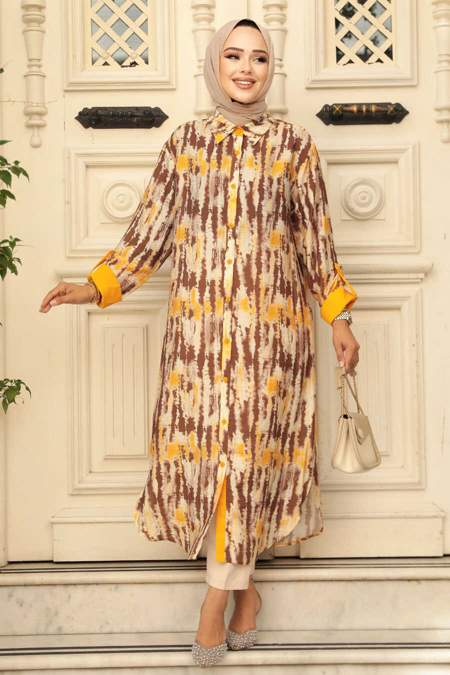Brown Modest Tunic 10515KH