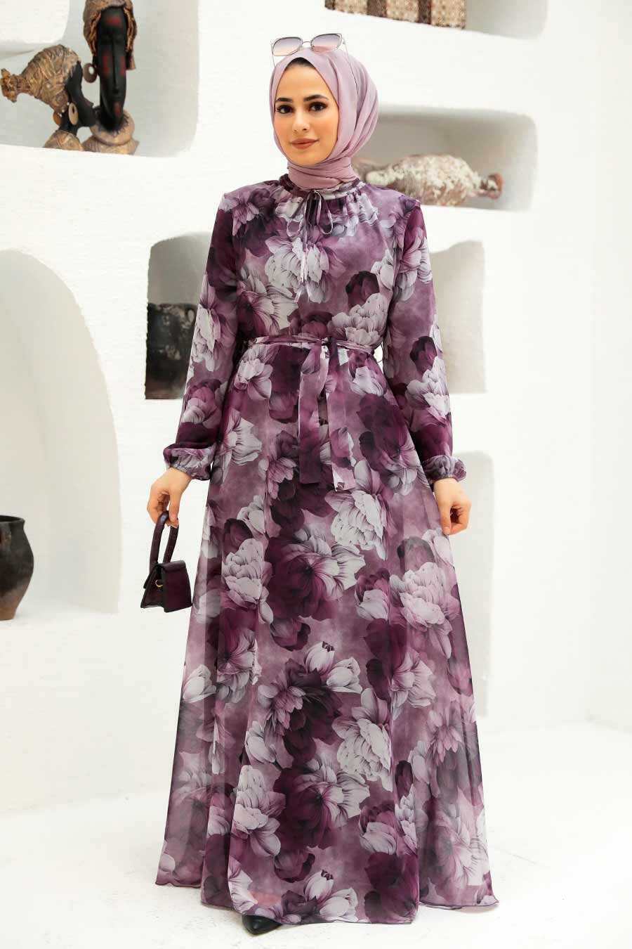 Dusty Rose Hijab Dress 279054GK