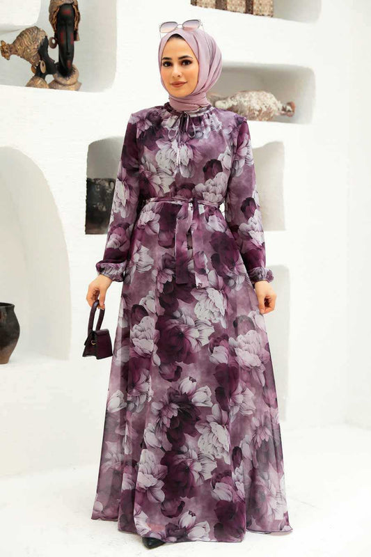 Dusty Rose Hijab Dress 279054GK