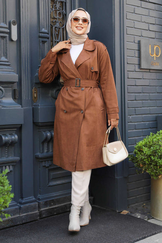 Modest Brown Trench Coat