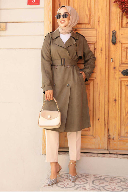 Modest Khaki Trench Coat