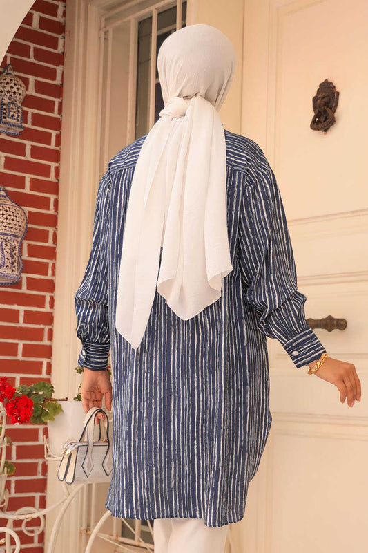 Modest Blue Tunic