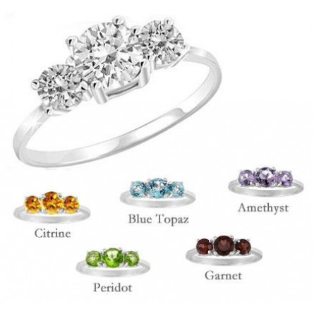 "MOMENTS" Swarovski Elements 14kt Gold Plated Ring (Choose from 12 Colors!)